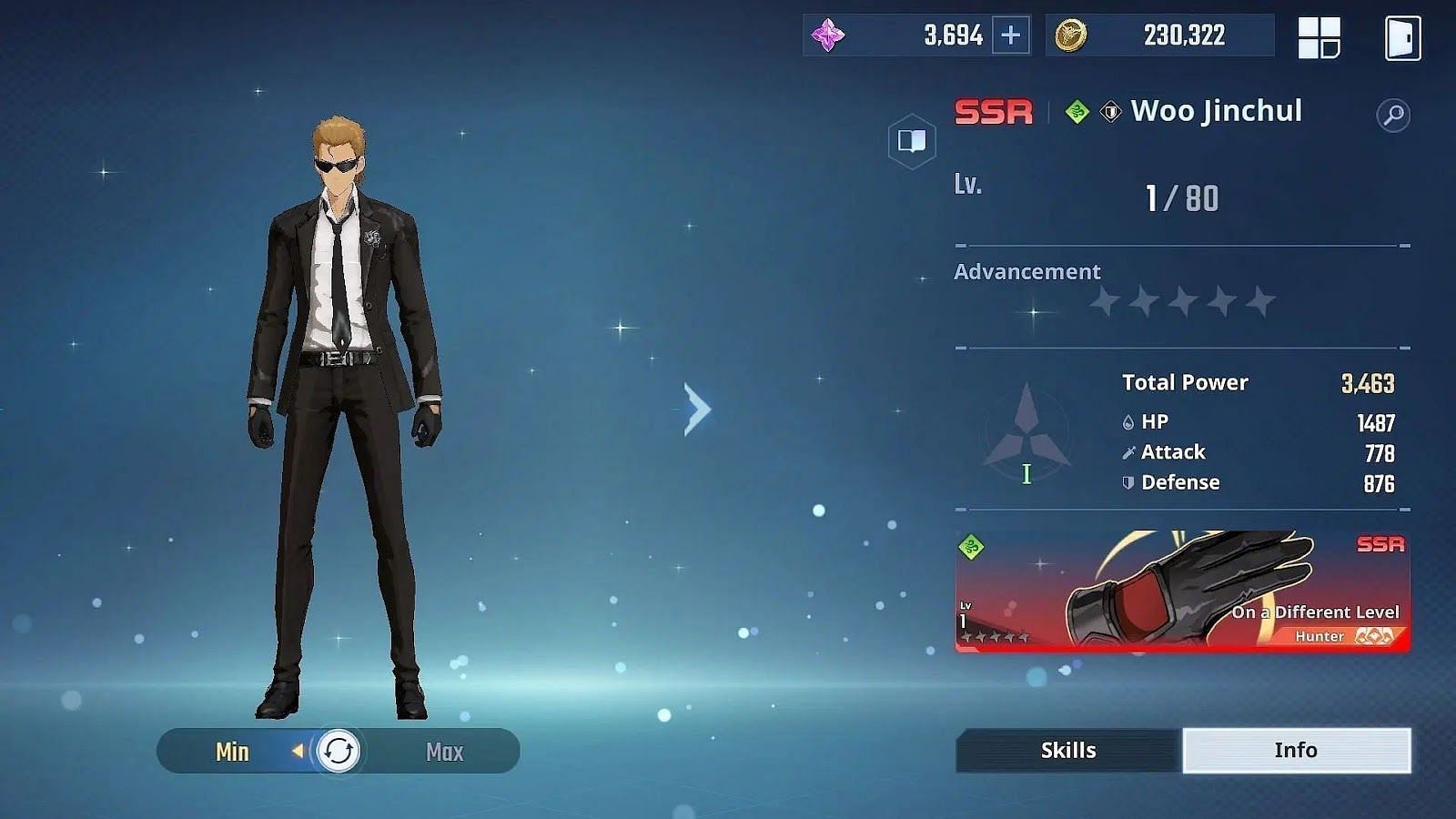 Woo Jinchul in Solo Leveling Arise (Image via Netmarble)